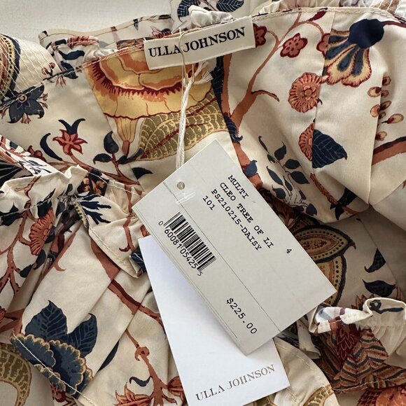 NWT Ulla Johnson Cleo Ruffled Floral Cotton Top Size 4 - Picture 13 of 15